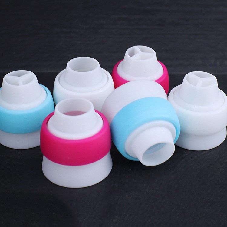 Russian decorating nozzle converter plastic single hole/three hole converting head nozzle converter baking tool