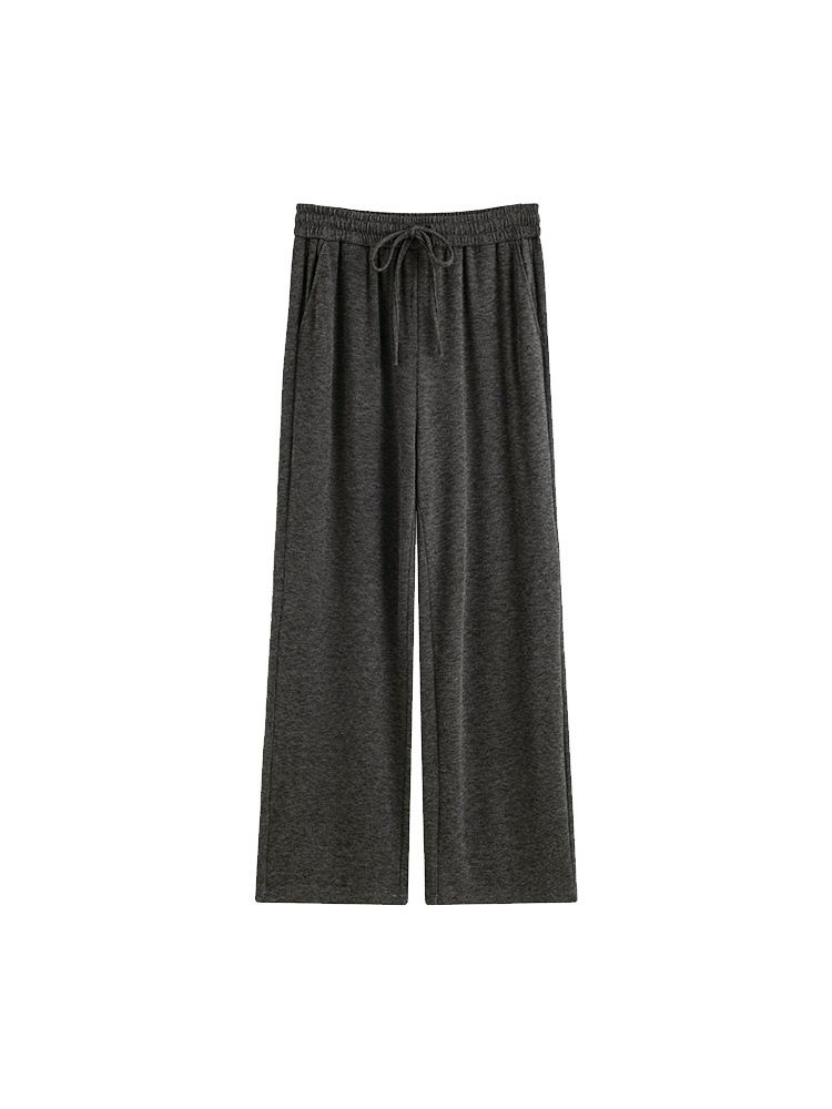 Plus Size Women's Versatile Casual Pants High Waist Sports Wide Leg Pants 2025 Autumn Fat mm Loose Straight Pants Nk1099