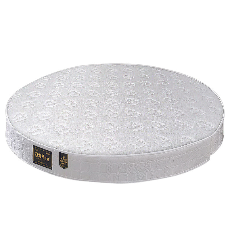 Round bed mattress double round spring folding 20cm thick latex hotel home Simmons 1.8m 2.2m