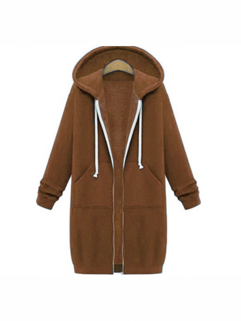 Order 2024 foreign trade cross-border Amazon Europe and the United States autumn and winter women's long hooded long sleeve sweater women's winter