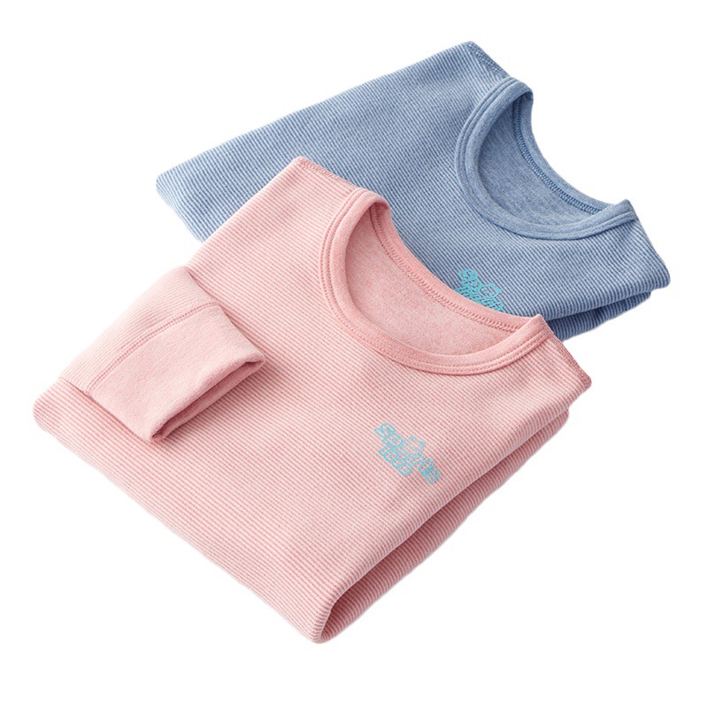 Children's one-piece autumn clothes top bottoming shirt German middle and big children warm thickened brushed autumn and winter velvet new wholesale underwear