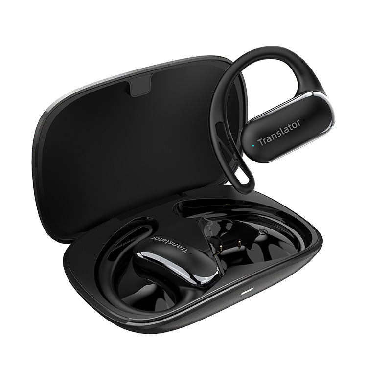 F56 New Offline Ear-hanging Translation Headset Open Bluetooth Translation Headset Social Travel Translation Cross-border