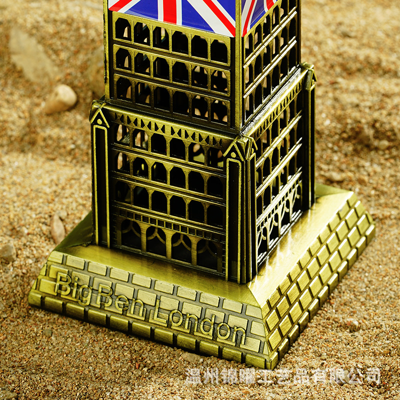 Cross-Border Supply of Large Clock Alloy Models, Home Study Entrance Hall, British Tour Souvenirs, Creative Ornaments Wholesale