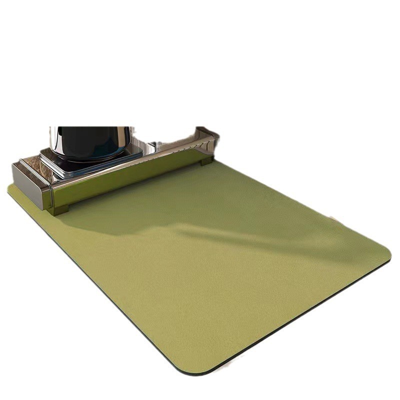 Kitchen Drain Mat, Simple Household Countertop, Water-Absorbent, Quick-Drying, Non-Slip Coaster, Stain-Resistant and Easy to Care For, Diatom Mud Insulation Mat