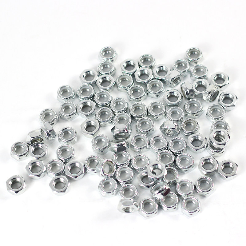 Professional Skateboard Side Nut British M8 Bridge End Lock Wheel Nut Double Rocker Bracket Screw Hardware Nylon Cap on Both Sides