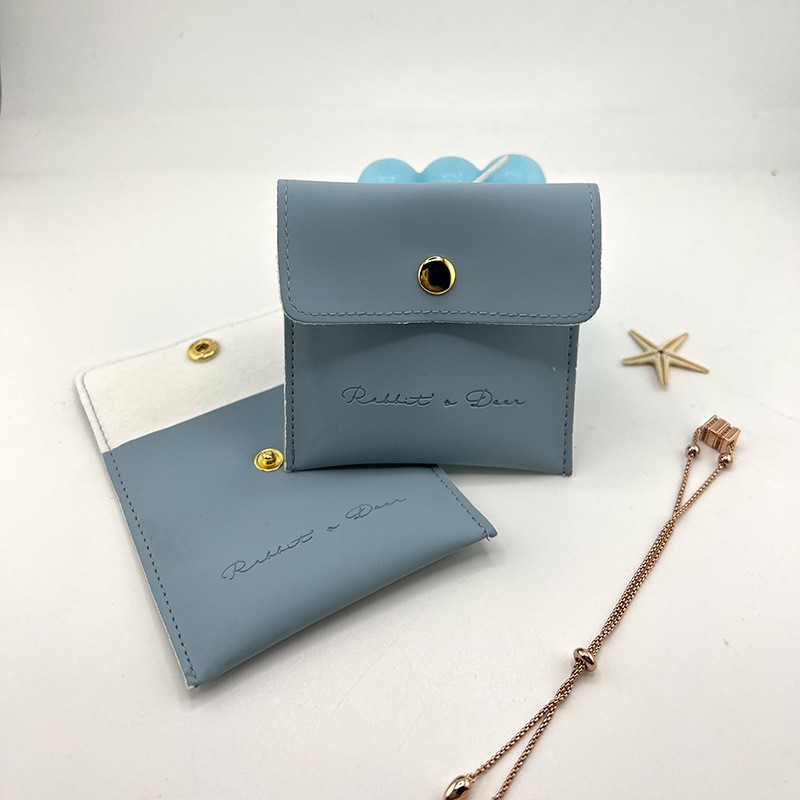 Jewelry Bag Leather Purse Velvet Bag Snap Bag Thickeneded Velvet Ring Necklace Jewelry Bag Custom Bag