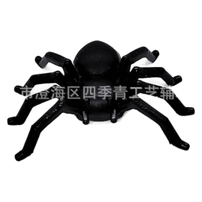 Cross-Border Simulation Mini Spider Halloween Toy Colorfulful Plastic Luminous Spider Ghost Festival Scene Layout Spoof