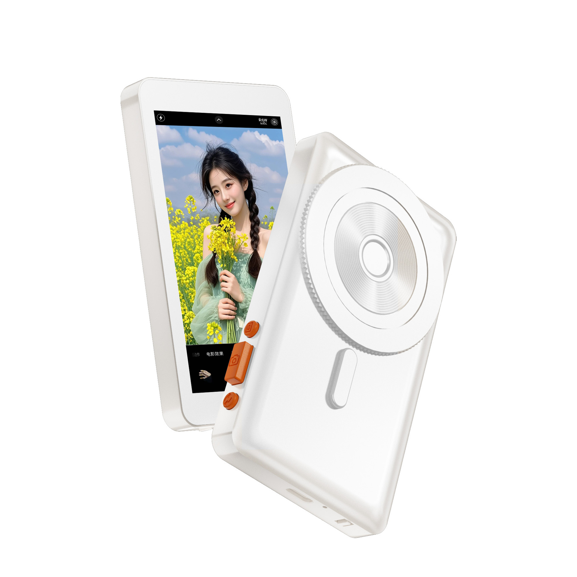 Mobile Phone Selfie Same-Screen Device with Rear Magnetic Selfie Monitor Internet Celebrity Selfie Wireless Mobile Phone Screen Projector Manufacturer