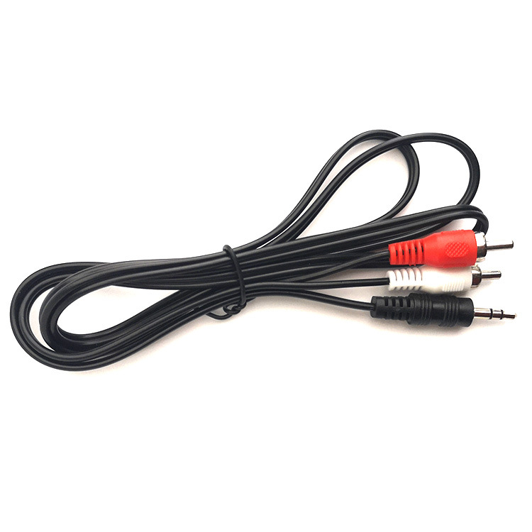 Cross-border 3.5 audio line 1-2RCA audio line 3.5 to double Lotus computer speaker line 2rca