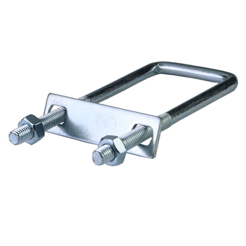 Ultra-Low Price M10 Full Set of Fixed Card National Standard Square Buckle Pipe Hoop Galvanized U-Shaped Square Screw Rod Grape Pole