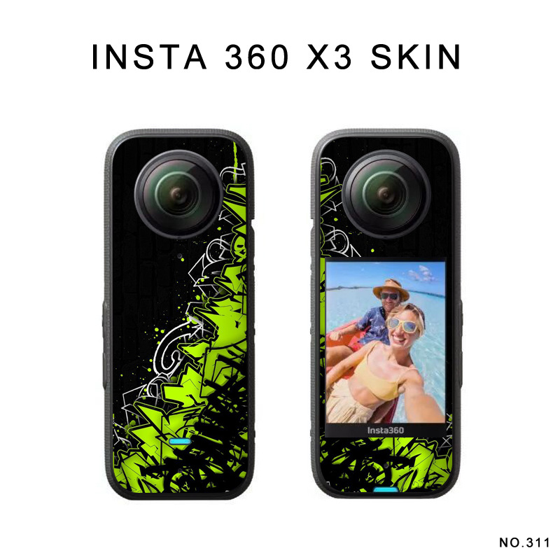 insta360 x3 Sticker Shadow Stone x3 Color Sticker Protective Film Scratch-resistant Waterproof Adhesive Good Edge Air Guide Adhesive