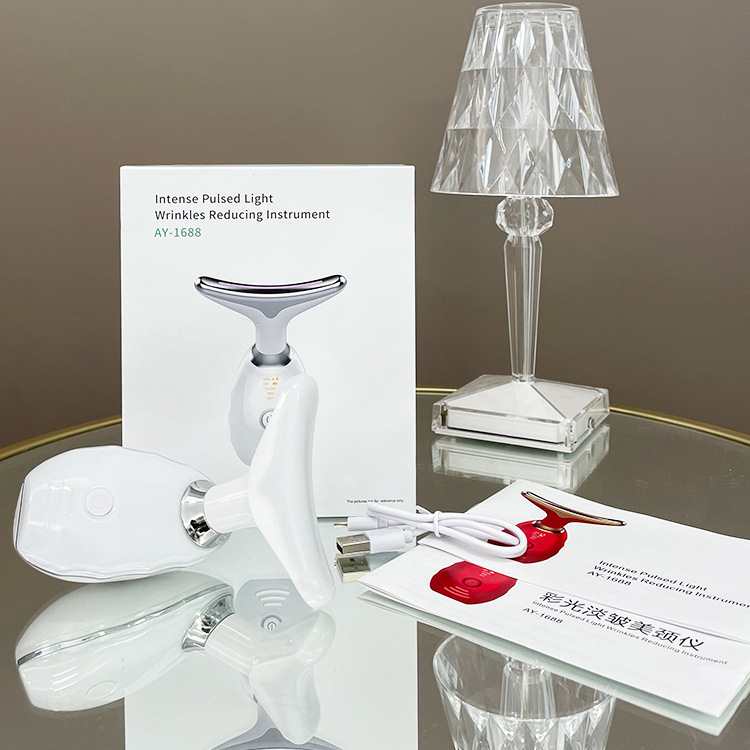 New Household Neck Beauty Instrument for Desalinating Neck lines Neck Care Massage Instrument for Litering and Tightening to Desalinate Wrinkles Beauty Instrument