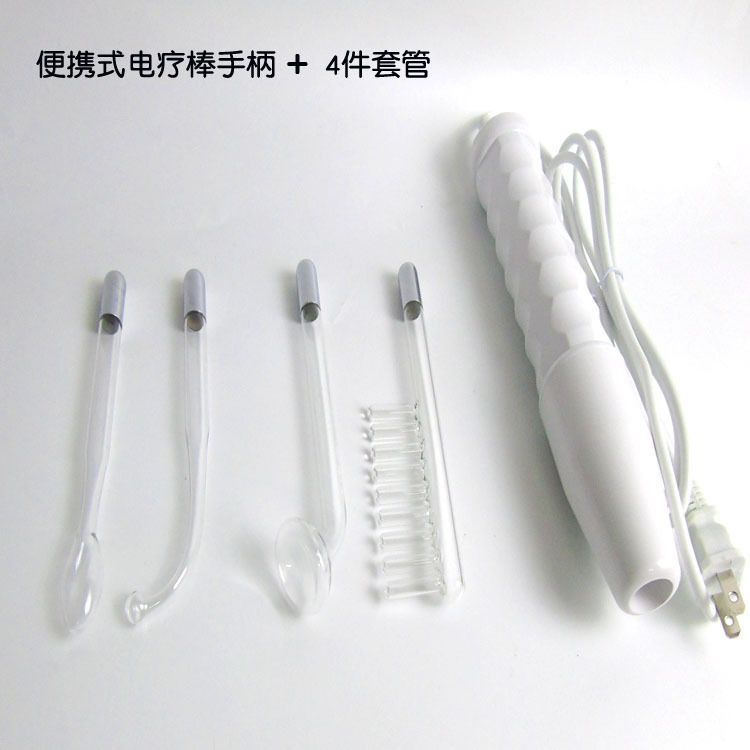 Cross-Border High Frequency High Frequency Beauty Electrotherapy Instrument Comb Portable Acne Removal Ozone Stick Facial Beauty Instrument Introduction Instrument