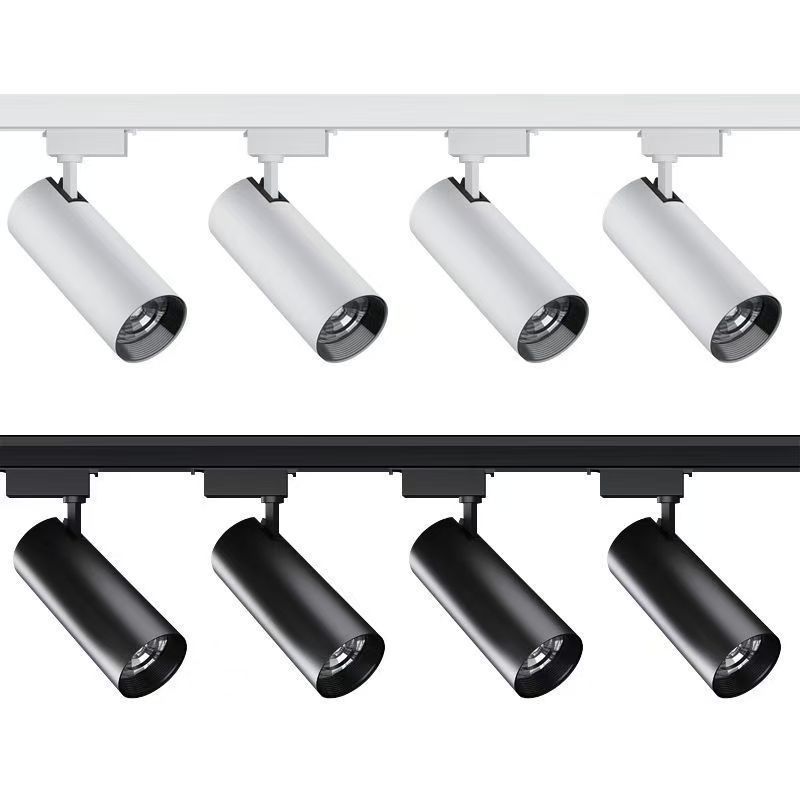 Светодиодный трековый светильник, коммерческий, для супермаркетов, магазинов одежды, выставочных залов, энергосберегающий, суперяркий, накладной трековый светильник