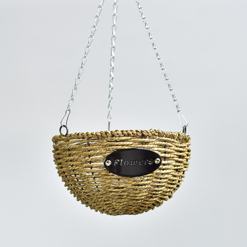 Wicker Hanging Baskets for Succulents and Green Plants, Garden-Style Woven Wall Hanging Hanging Baskets Wholesale Weaving