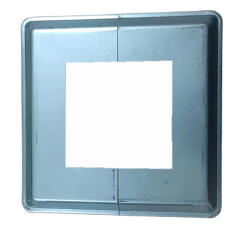 100 square tube decorative cover outer mouth 200 foot cover Zinc steel fence accessories detachable split cover iron accessories