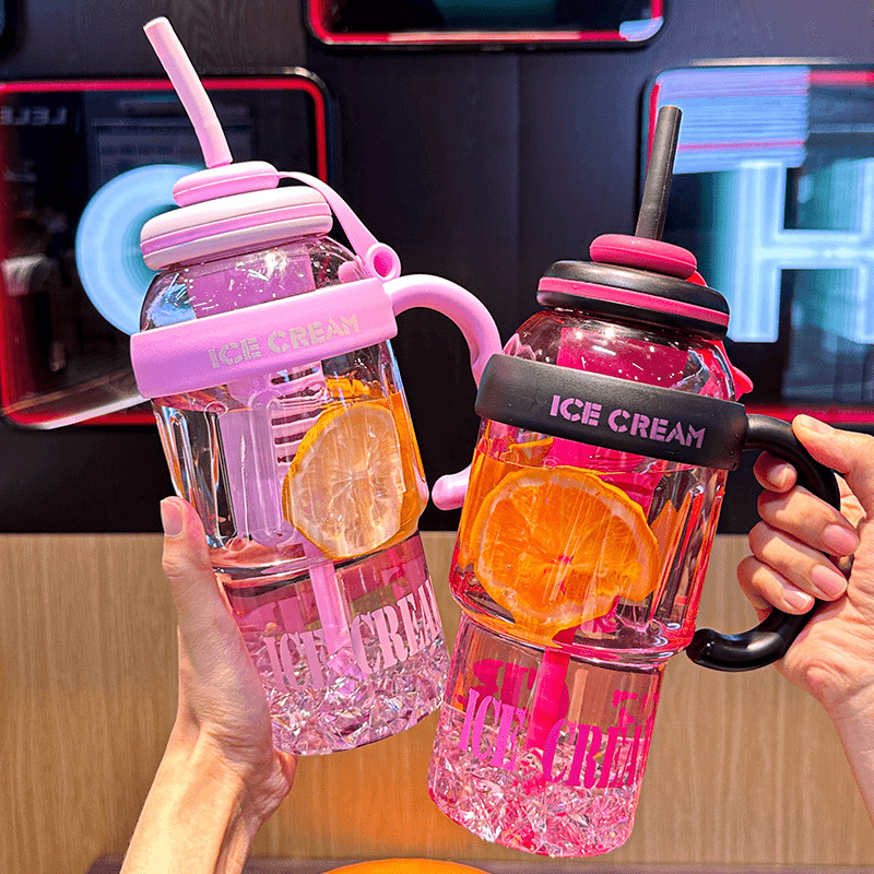 Thickened New High-value Big Mac Suction Cup Plastic Big Belly Cup Large Capacity Ton Cup with Handle Large Kettle