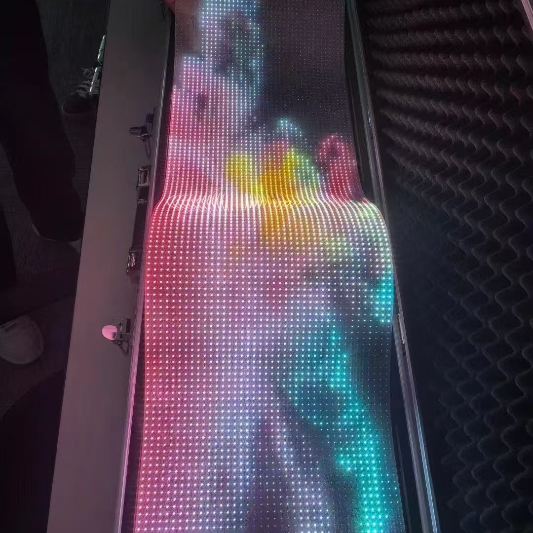 Flexible Led Advertising Screen Led Soft Screen Transparent Crystal Film Screen Can Be Attached to Ultra-Thin Led Transparent Film Screen Display