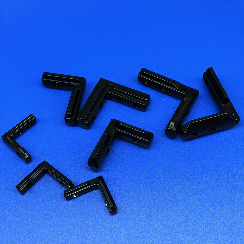 Aluminum Profile Black Built-In Corner Groove Connection European National Standard Accessories Hidden L-Shaped 2020 Inner Right Angle Piece 3030/4040