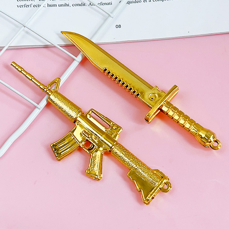 Children's mini weapon plastic sword weapon model kindergarten toy gun game gun small school hot sale