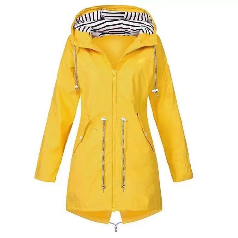 2020 cross-border foreign trade wish autumn and winter zipper women's assault clothing outdoor hooded mountaineering clothing coat in stock