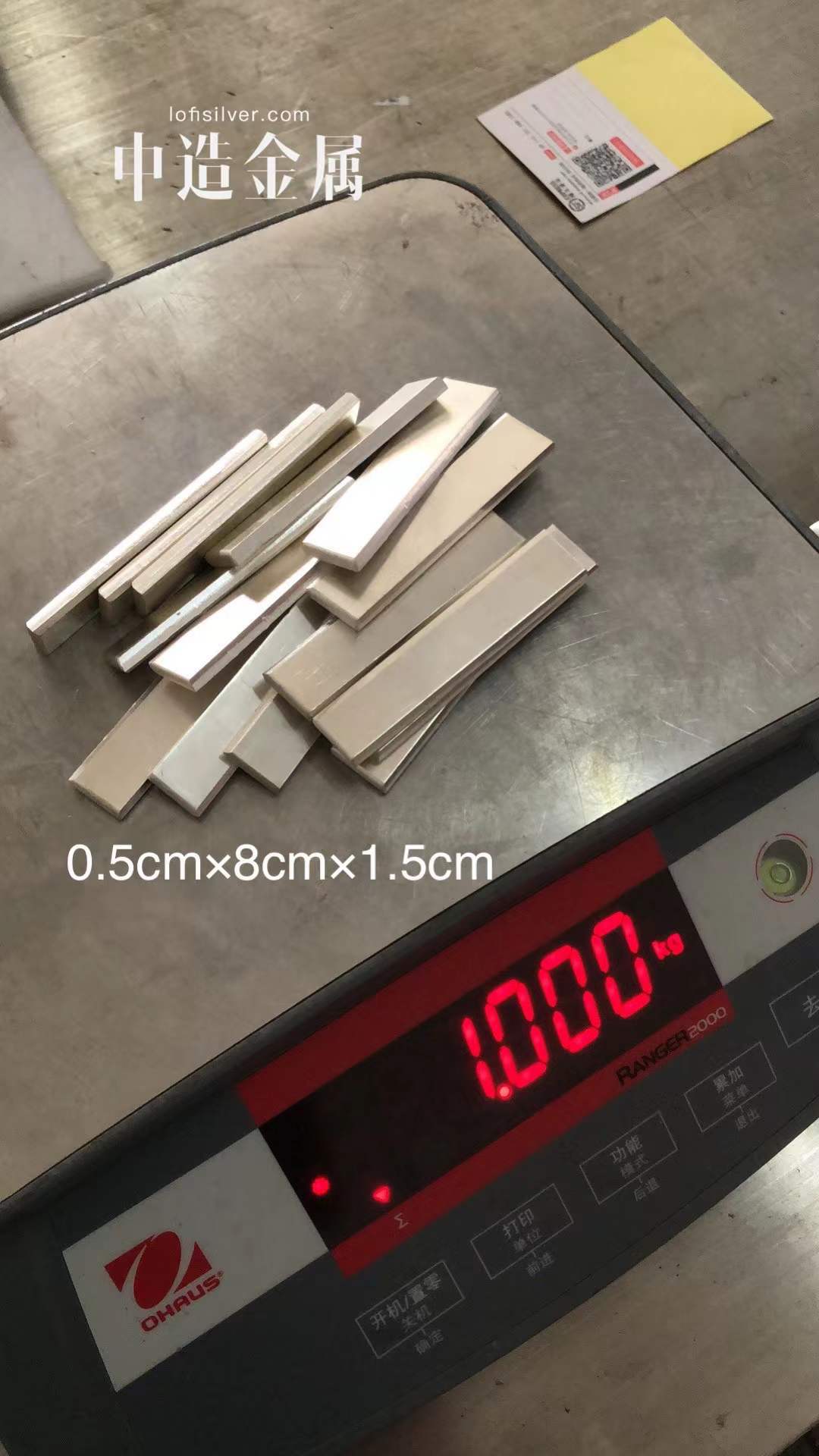 [Jewelry Silver Pieces] No. 1 Silver Silver Bar Silver Coin Pure Silver S9999Diy Ring Bracelet Silver Medal Raw Material Electrode