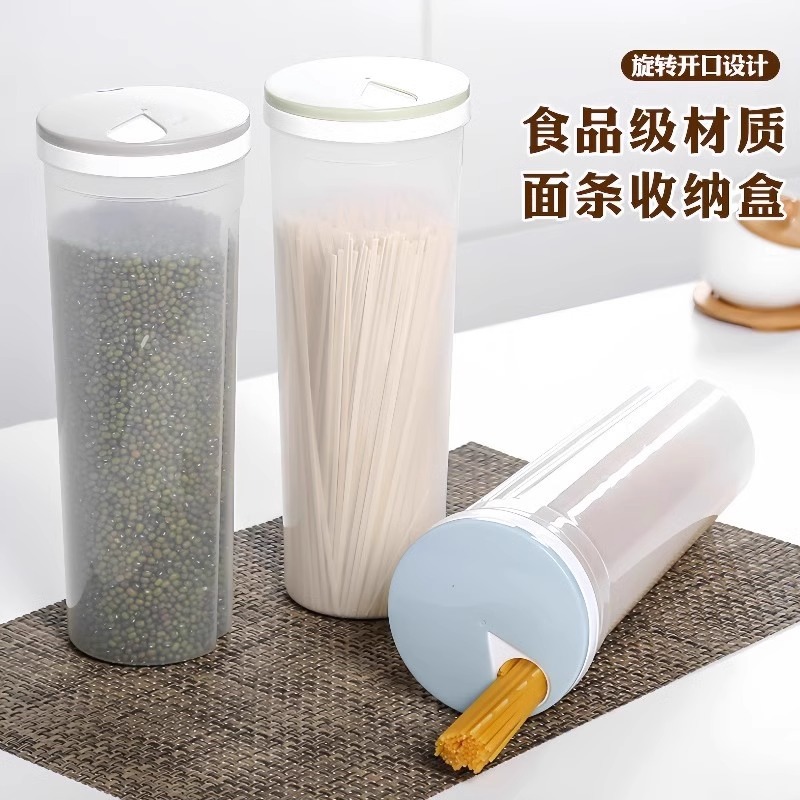 Noodles Bucket Kitchen Noodles Storage Noodles Pasta Bucket Sealed Canned Large Capacity Grain Transparent Noodles Box