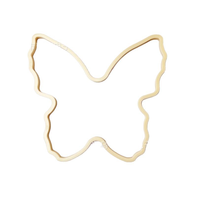 Plastic round fan frame DIY butterfly round fan frame perforated bamboo ring diy rabbit lamp lantern double hole ring lantern sticker