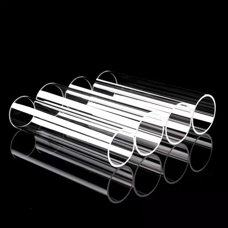 High Borosilicate Glass Tube, High Temperature Resistant Transparent Glass Sight Tube, Flange Glass Sight Cup, Test Tube, Straw Glass Tube