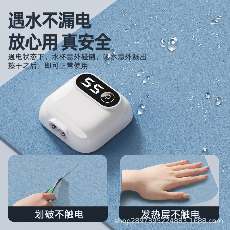 Heating mouse pad large office computer desktop heating table pad learning writing hand pad factory direct sales