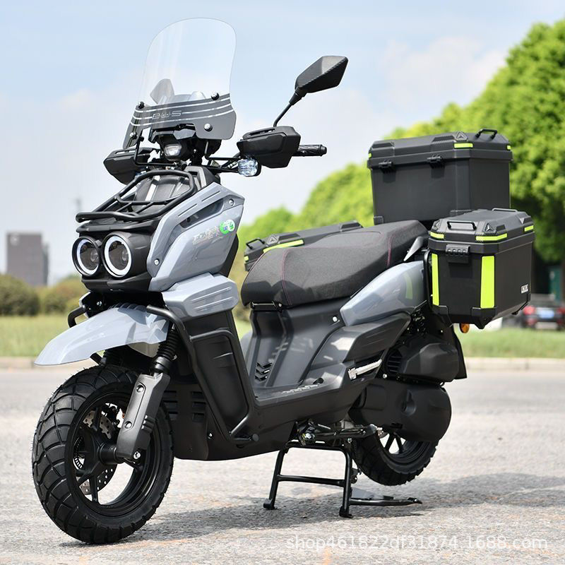 Cross-Border Export Source Factory Tank 150Cc Gasoline Scooter Two-Wheeled Motorcycle Bulk Fuel Scooter