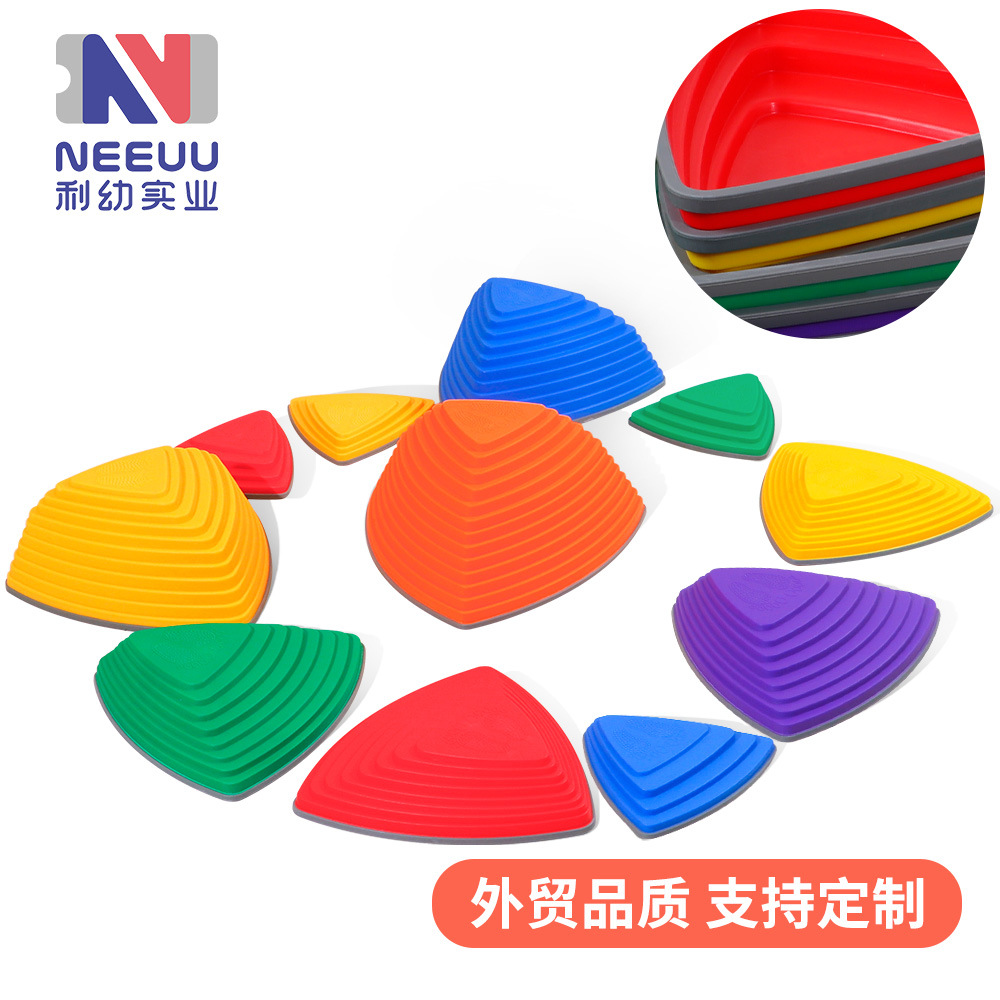 Игрушки для детей, система сенсорного обучения через камни для перехода через реку, оборудование для детского сада, раннее образование, тренировка концентрации, баланс, преодоление моста