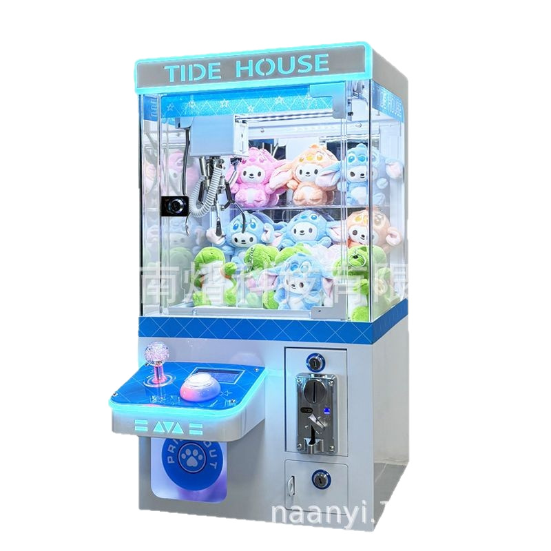 New High-Quality Claw Machine, Fully Transparent Coin-Operated Scan Code, Large Commercial Doll Clipper, Gift Machine