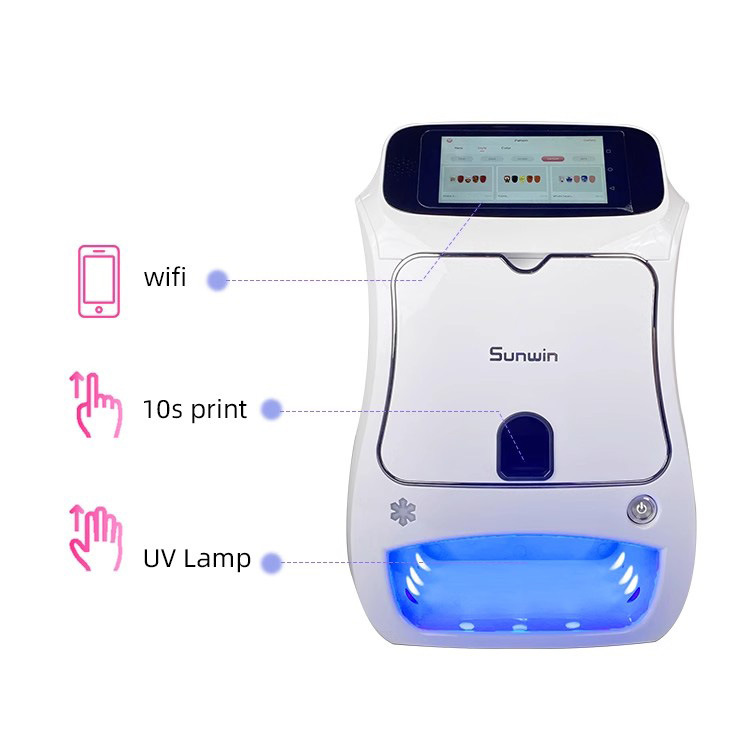 Portable Small 3D Intelligent Nail Machine Fast Printing Nail Painting Machine Three-In-One Nail Printer