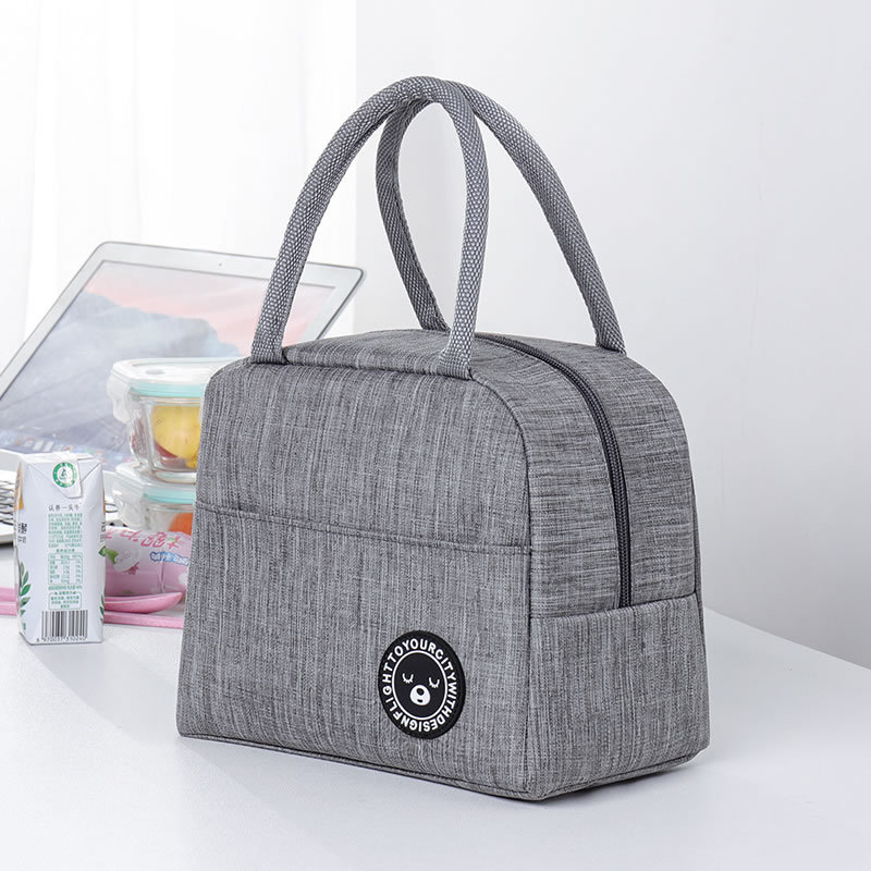 Lunch Box Bag for Primary School Students Waterproof Thickened Lunch Bag Lunch Bag Handbag with Rice Bag Oxford Cloth Bear Insulation Bag