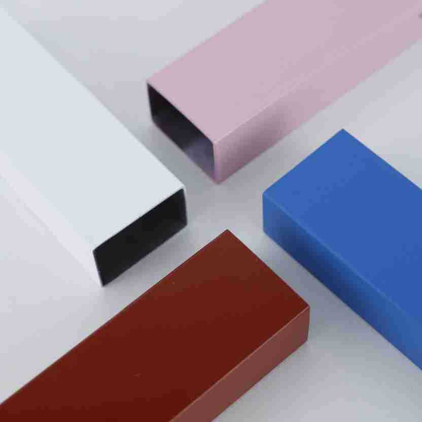 Stainless Steel Pipe Square Tube Flat Tube Rose Gold Antique Bronze Decorative Tube Corrosion-Resistant Gold-Plated Architectural Decoration 304