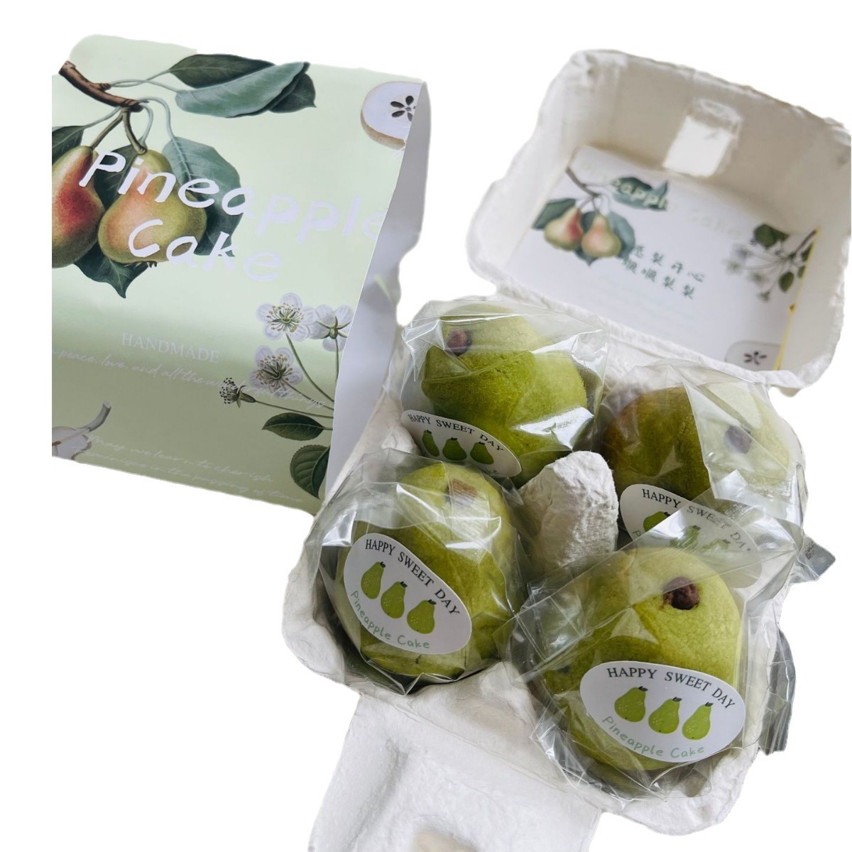 Mid-Autumn Festival colorful pear milk flavor afternoon tea snacks factory direct pear does not open you oh/gift box with hand gift cake