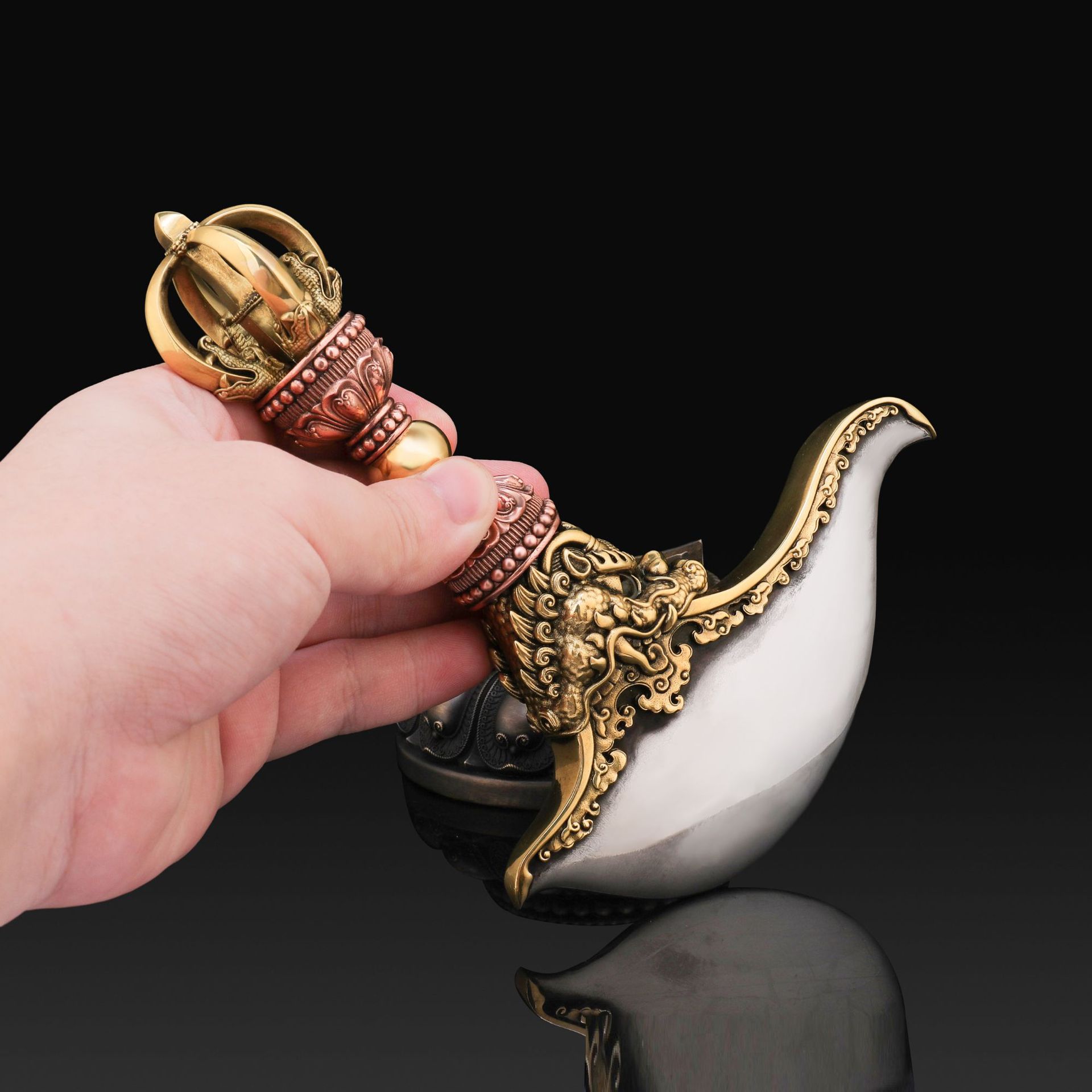 Xizang King Kong Knives Xizang Dedorings Nepal Dedorings Upper Copper Lower Iron Diamond Pestle Ornaments