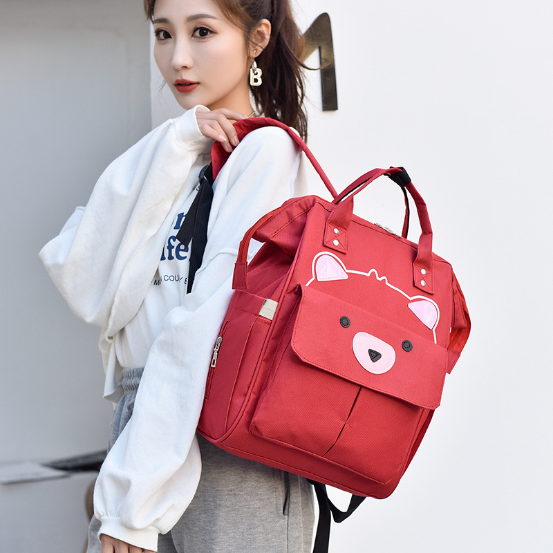 2025 New Mummy Bag Large Capacity Outing Mother and Baby Bag Lightweight Nanny Bag Multi-Purpose Shoulder Casual Mommy Bag