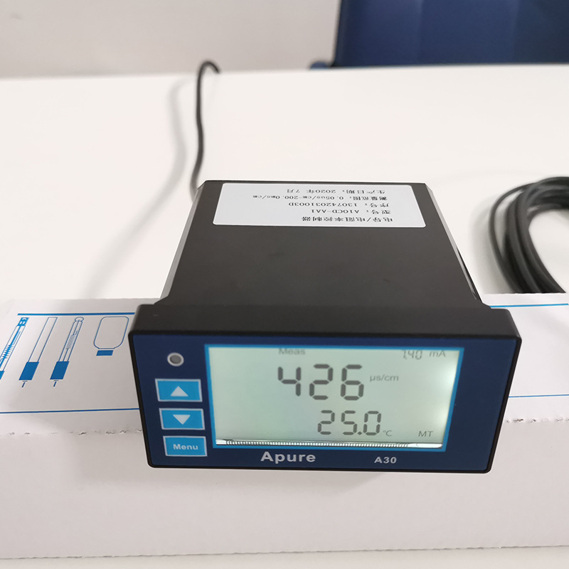 Apure screen display desktop A30CD-A type conductivity/resistivity controller industrial online conductivity tester