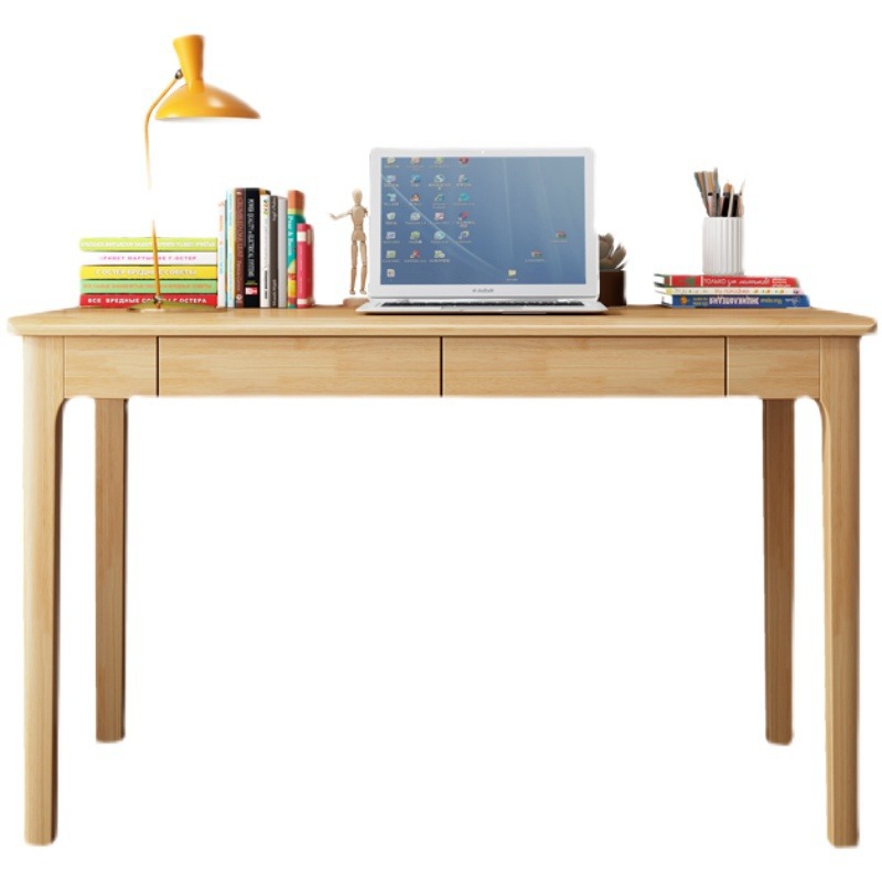 Solid Wood Computer Desk Modern Minimalist Office Desk Small Apartment Bedroom Desk Mini Desktop Table Simple Office Desk