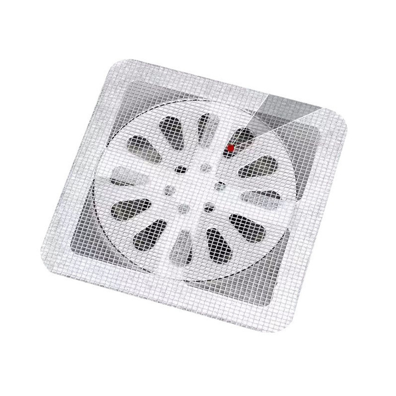 Disposable Tian Zi grid floor drain stickers screen window leak Patch Kitchen Bathroom floor drain hair anti-blocking artifact floor drain stickers
