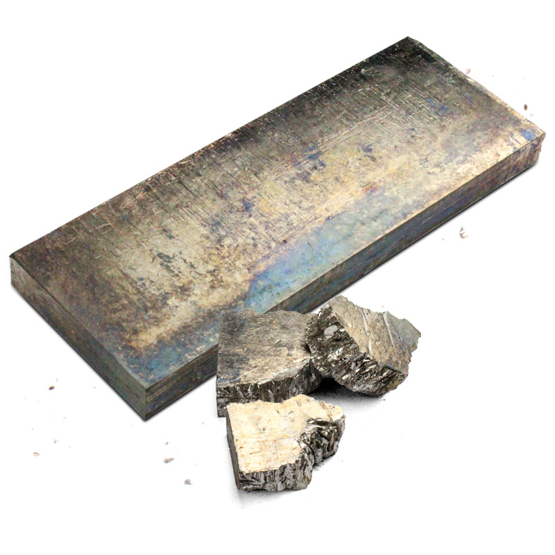 Металлический слиток висмута, завод в Гуандуне производит обработку слитков висмута 99.99, блоки висмута, полусферы висмута, порошок висмута, производство висмута