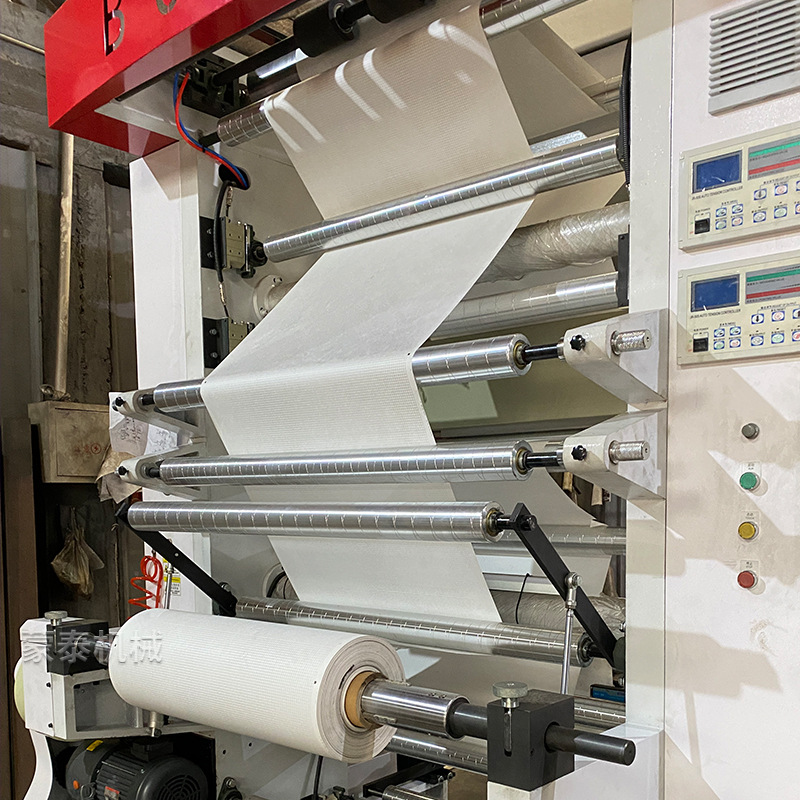 Six-Color Stacked Flexible Offset Printing Machine Manufacturer Multi-Color Roll Non-Woven Fabric Flexographic Printing Machine