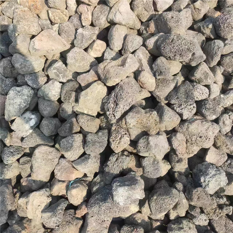 Red Volcanic Stone Particles Sewage Treatment Garden Landscaping Porous Volcanic Rock Filter Material Wetland Backfill Factory Wholesale