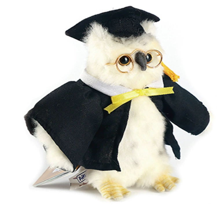 Индивидуальные плюшевые игрушки с изображениями, сова-врач