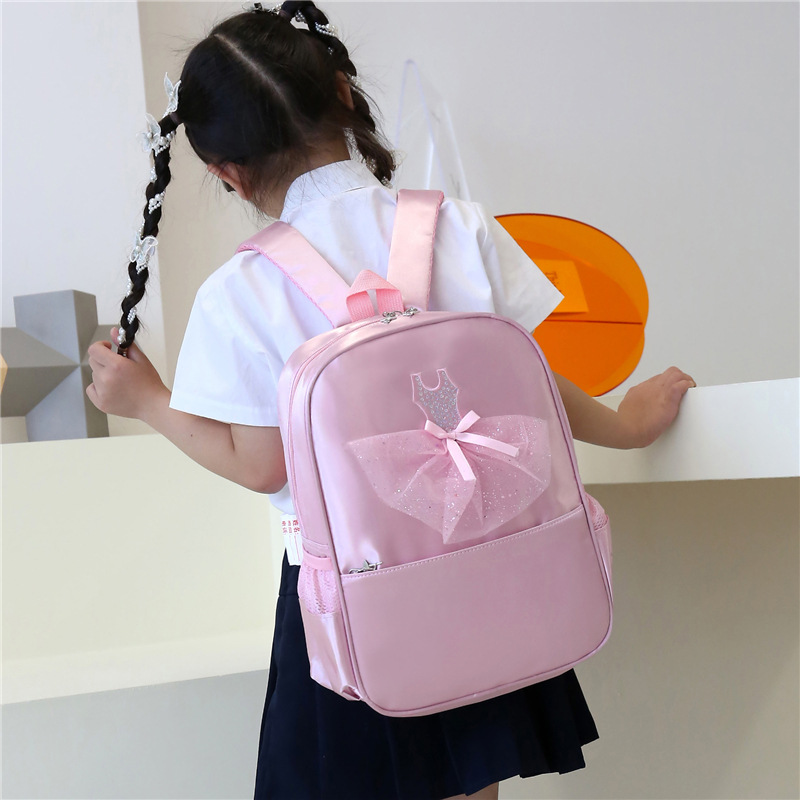 Customized children's dance bag ballet dance backpack large capacity dance schoolbag dance training class printable logo