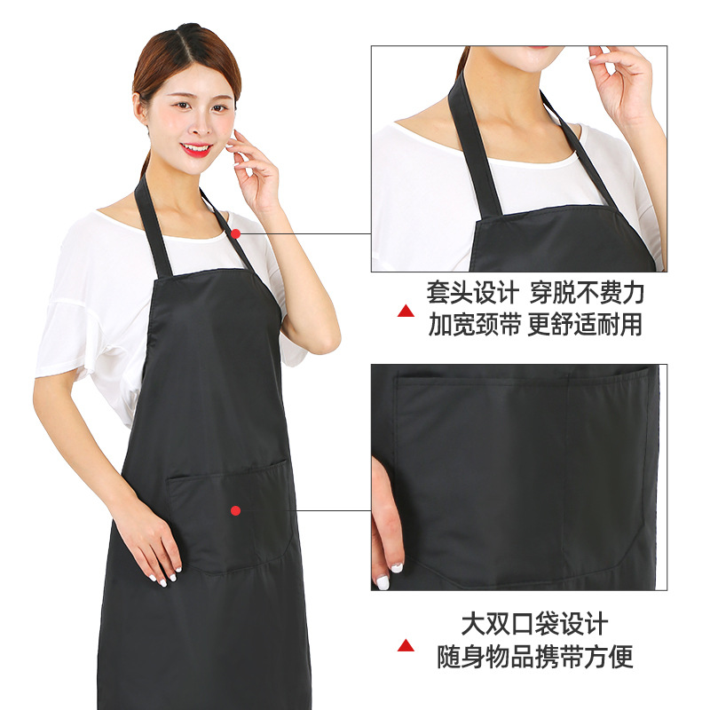 Advertising apron custom logo waterproof apron custom printing gift promotion Oxford cloth polyester apron foreign trade