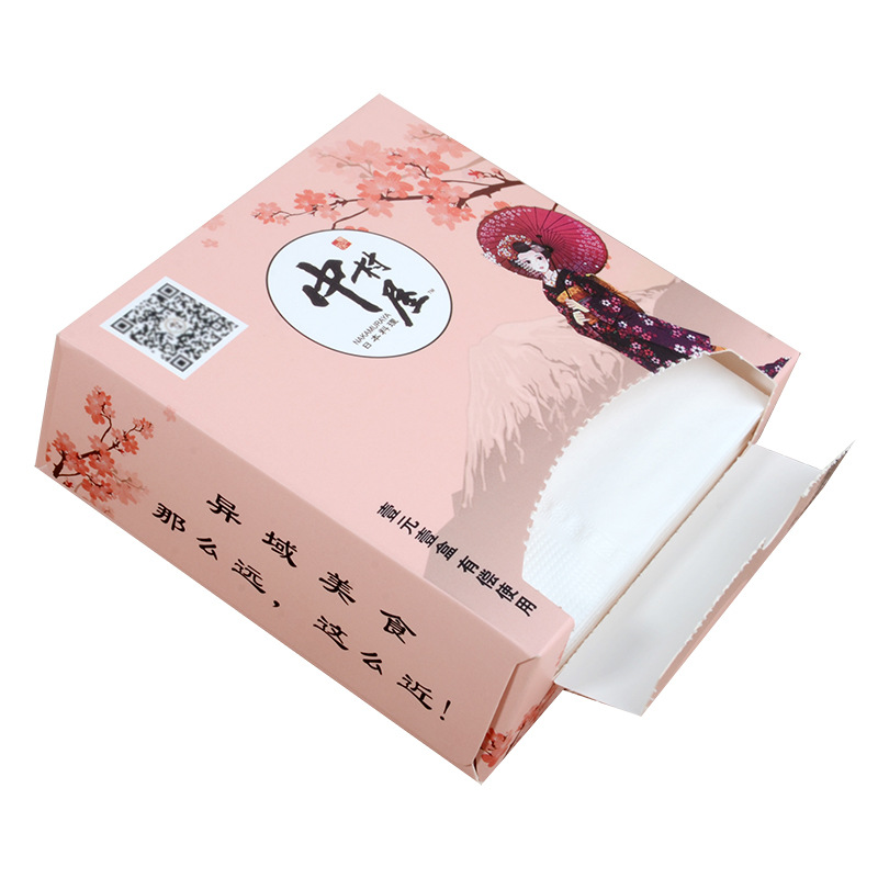 Customized Boxed Paper Towels with Printable Logo Advertising Tissue Paper Restaurant Hotel Napkins Boxed Square Facial Tissue Customization
