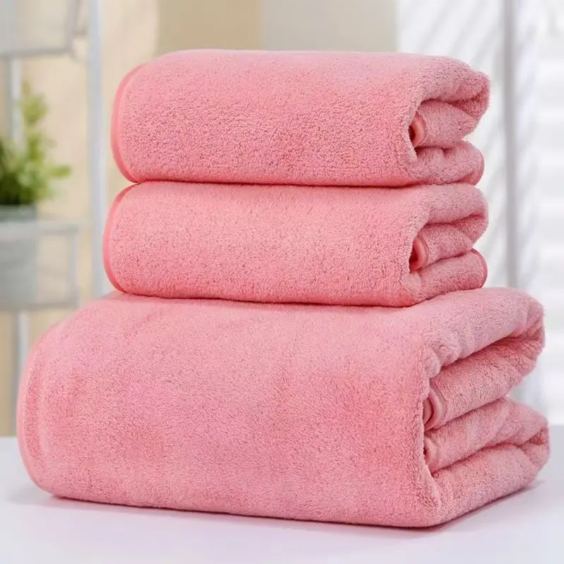 [Yang Ge Exclusive] Coral Fleece Towel Bath Towel for Men and Women Adult Thickened Soft Water Absorbent Bath Towel for Household Learning Quick Drying